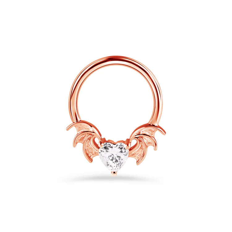 Heart Bat Seamless Ring from Norvoch