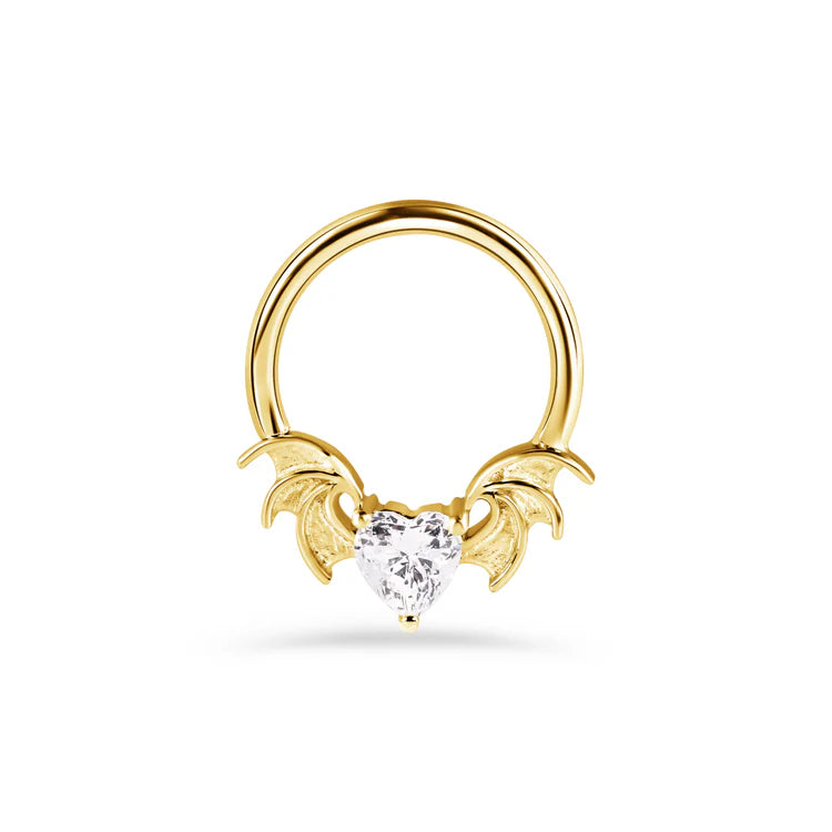 Heart Bat Seamless Ring from Norvoch