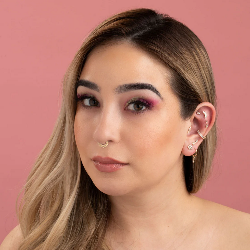 Heart of Gold Clicker with CZ From Buddha