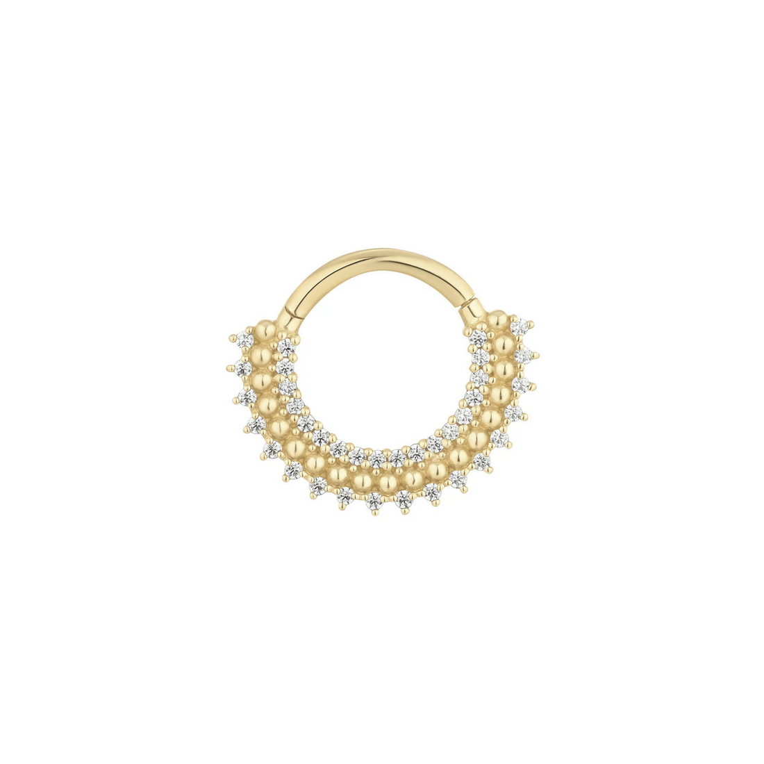 Heart of Gold Clicker with CZ — Buddha
