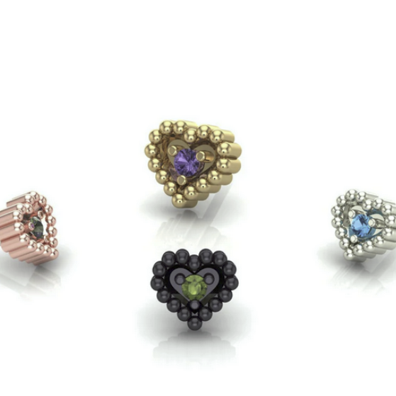 Hearts Beads From Mushroom