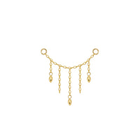 Hera Chain with 3 Marquise Beads — Modern Mood