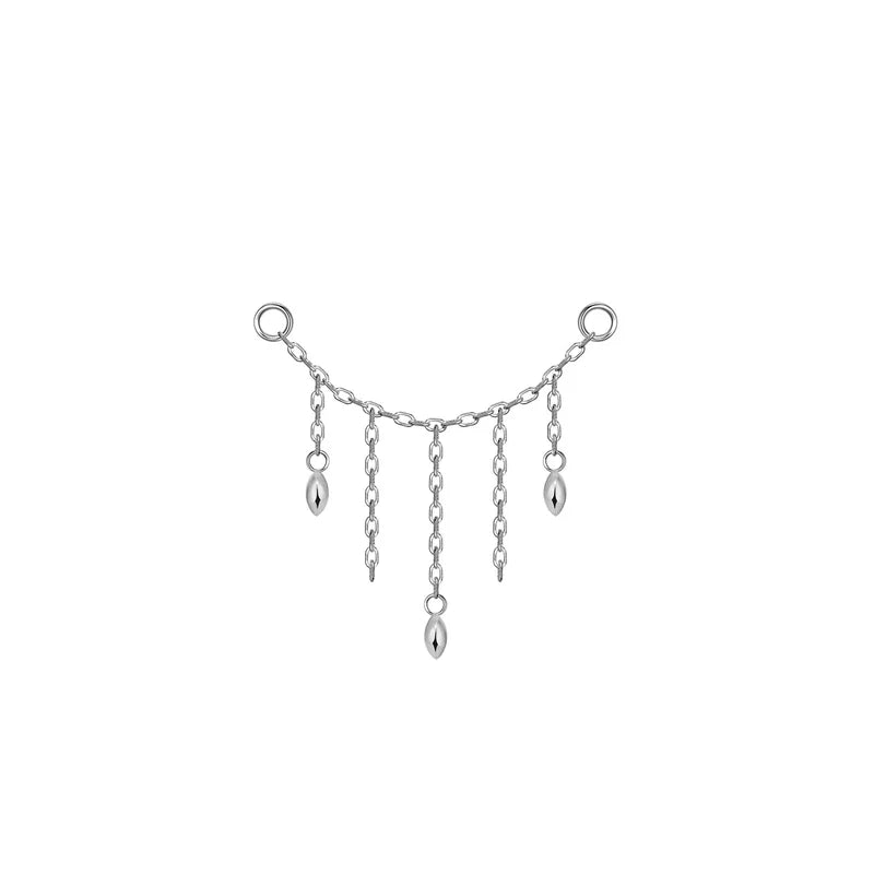 Hera Chain with 3 Marquise Beads — Modern Mood