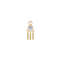 Hexagon Moonstone Windchime Charm — Modern Mood