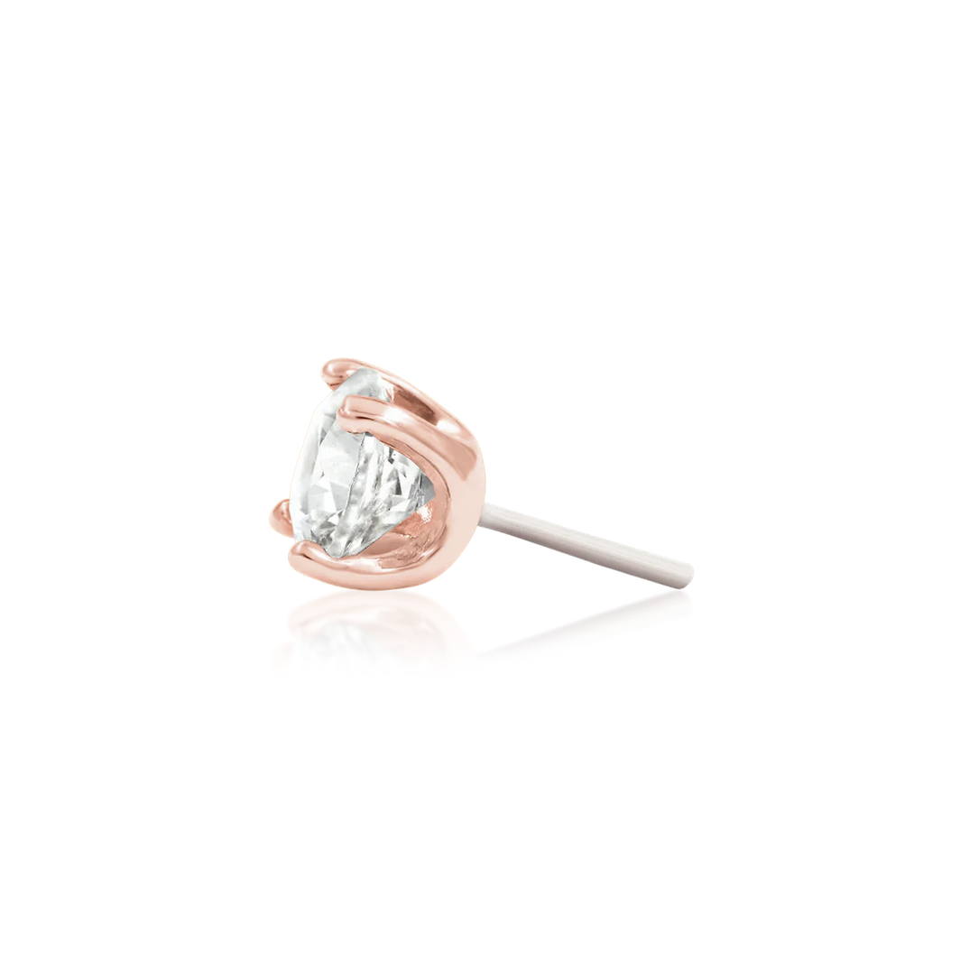 Higher Profile Prong Set CZ — Junipurr