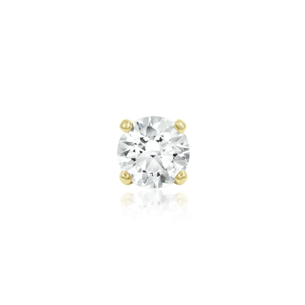 Higher Profile Prong Set CZ — Junipurr