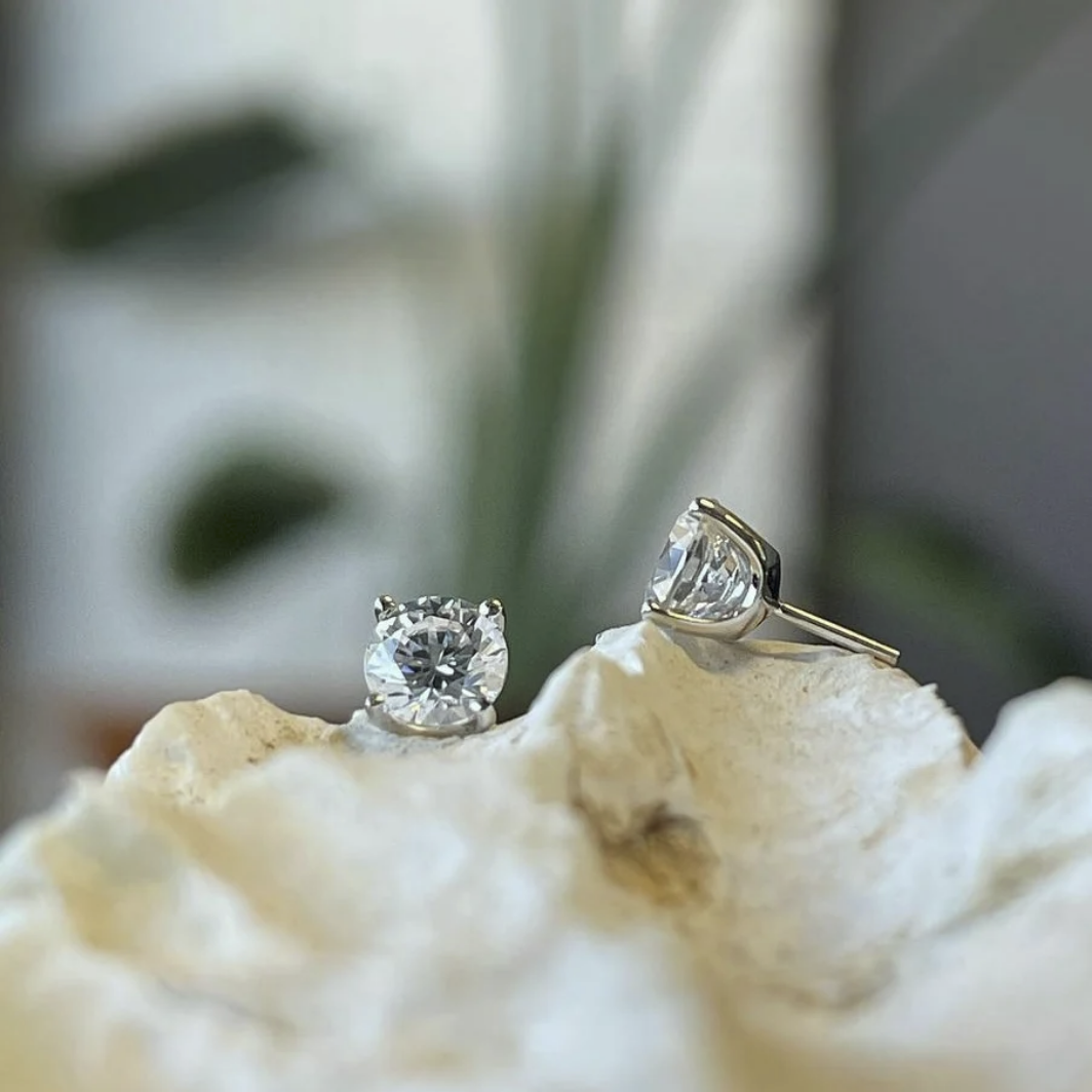 Higher Profile Prong Set CZ — Junipurr