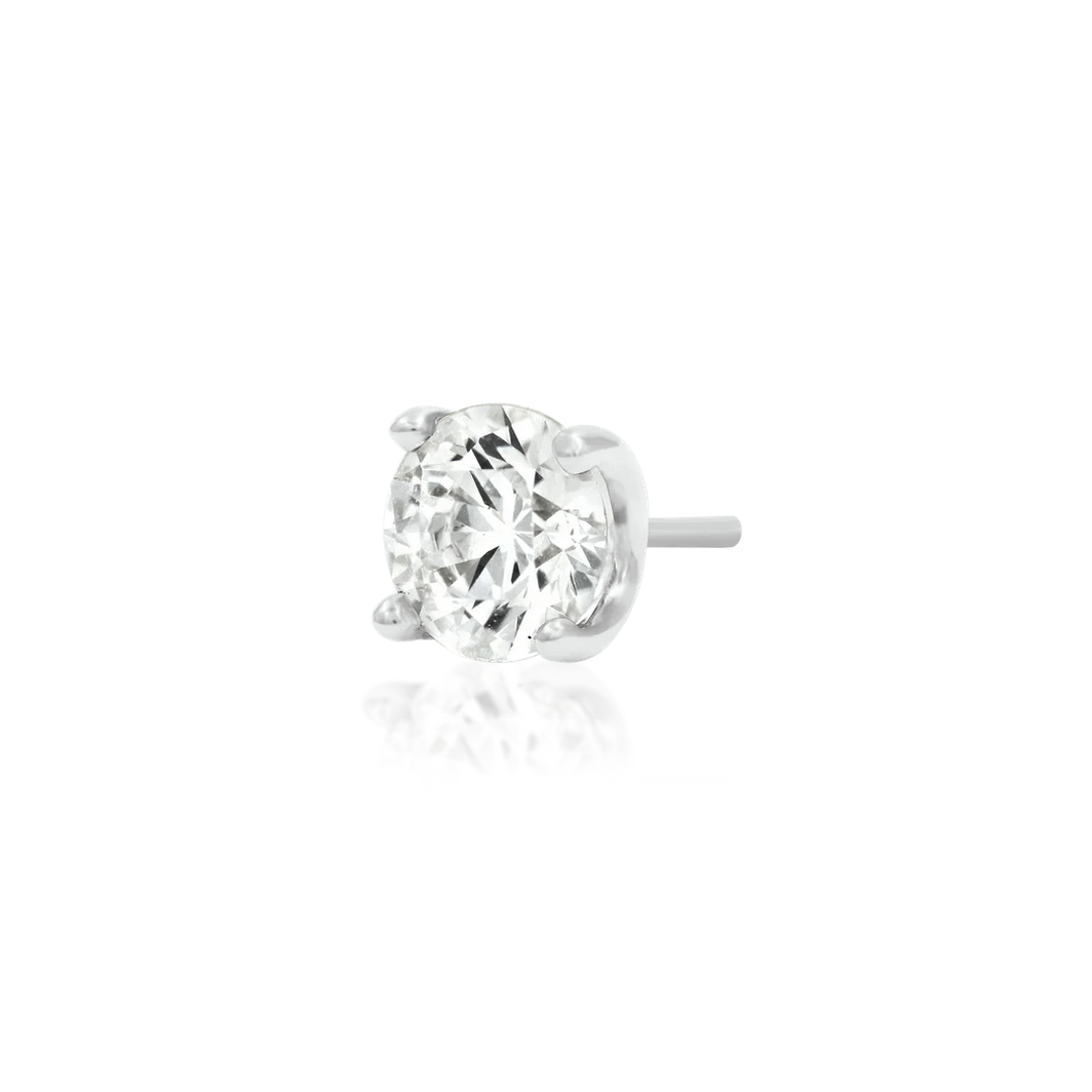 Higher Profile Prong Set CZ — Junipurr