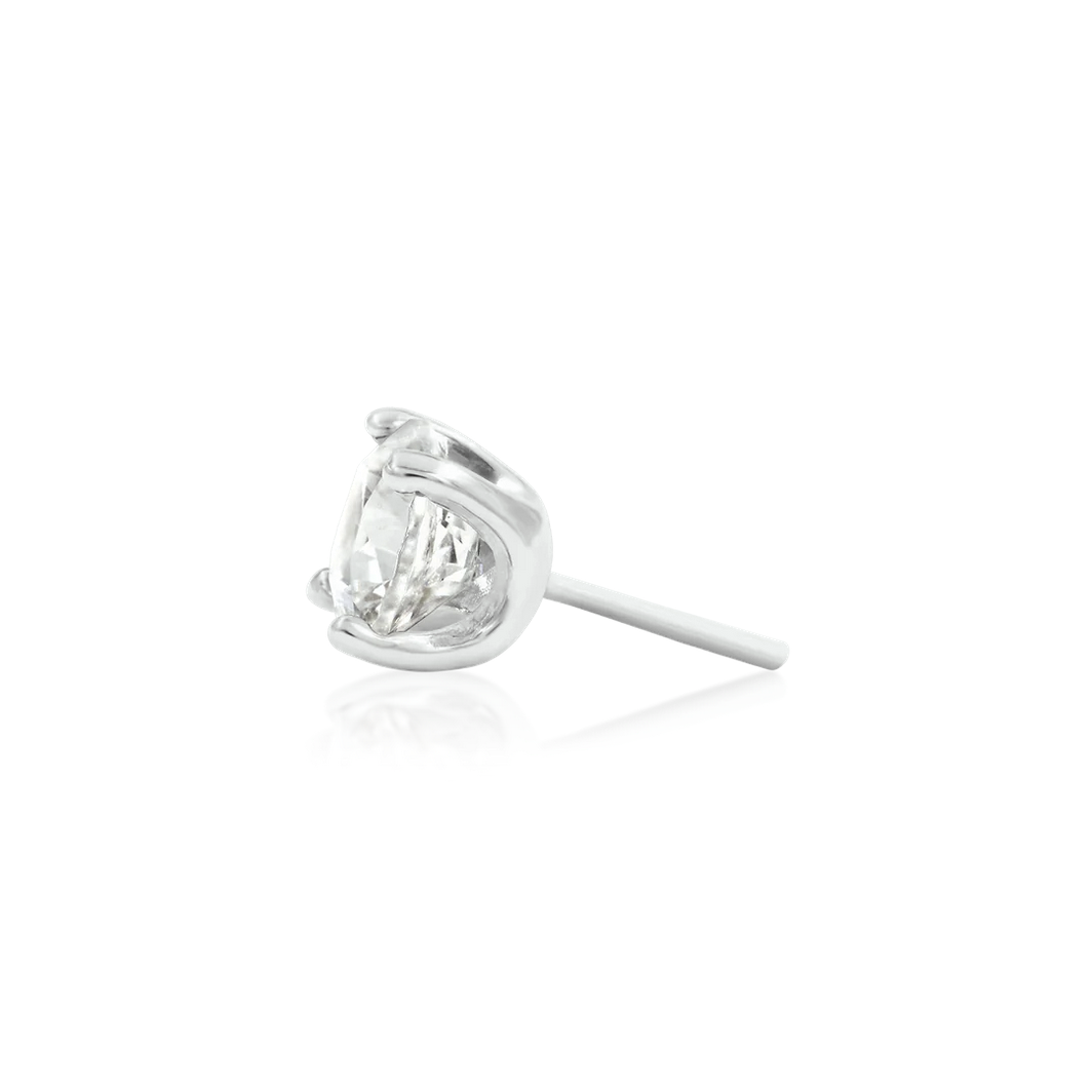 Higher Profile Prong Set CZ — Junipurr