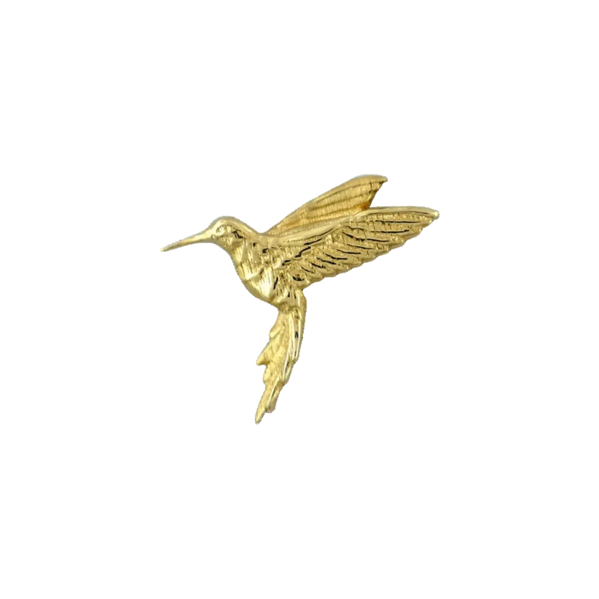Gold Humming Bird End from Anatometal