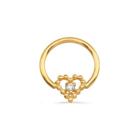 Seamless Ring with Beaded Heart — NorVoch
