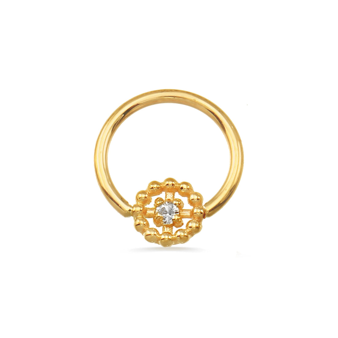 Seamless Ring with Beaded Circle — NorVoch