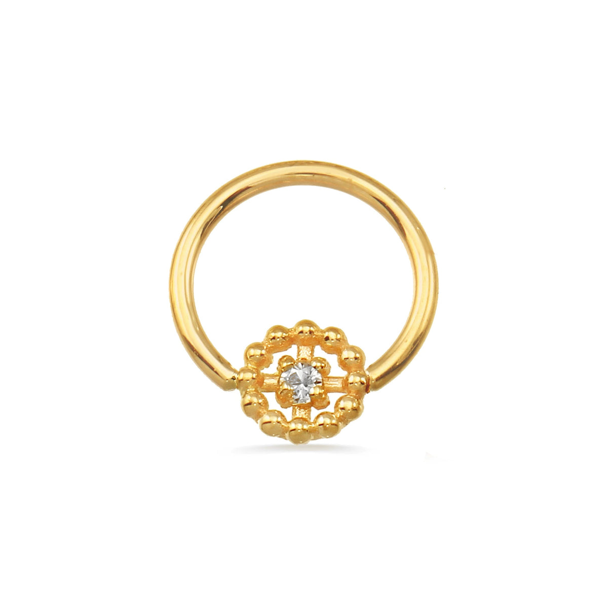Seamless Ring with Beaded Circle — NorVoch