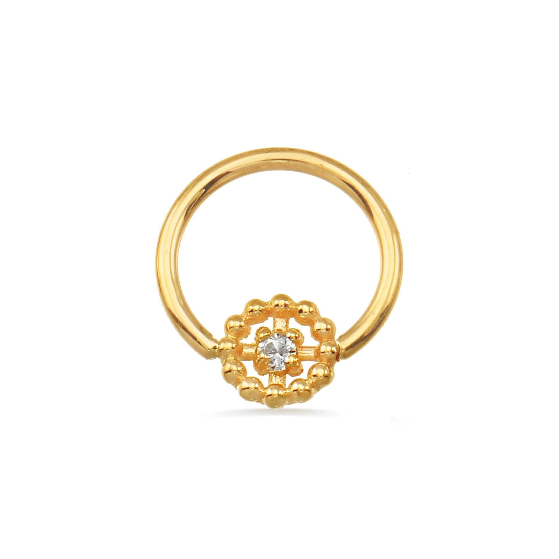 Seamless Ring with Beaded Circle — NorVoch