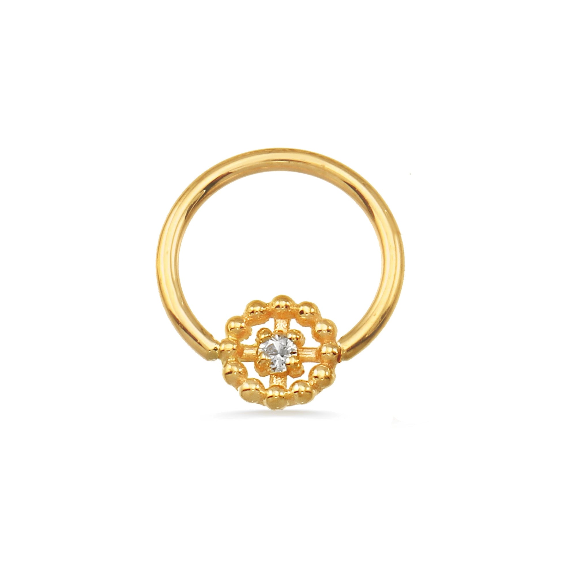 Seamless Ring with Beaded Circle — NorVoch