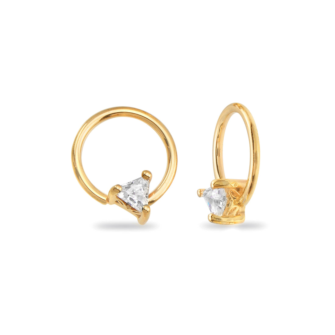 Seamless Ring With Fixed Ornament Triangle Prong — NorVoch