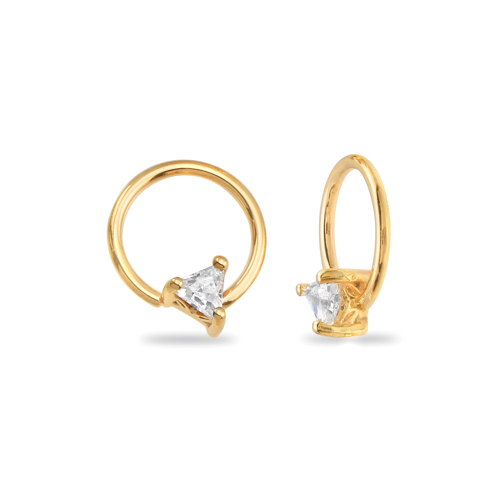Seamless Ring With Fixed Ornament Triangle Prong — NorVoch