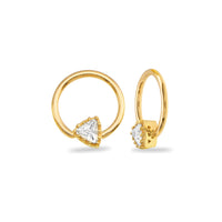 Seamless Ring With Fixed Charming Triangle Prong — NorVoch