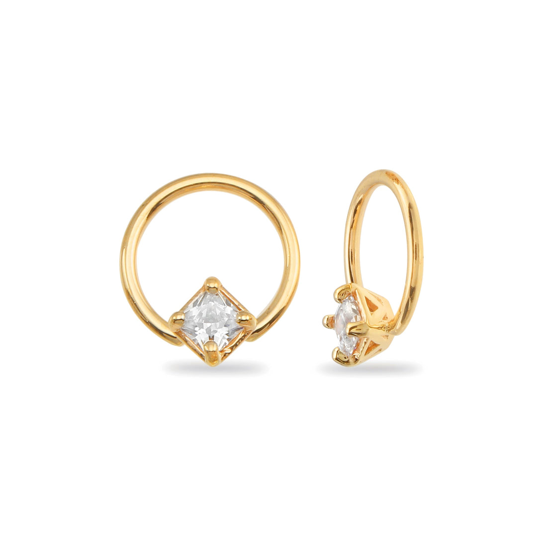 Seamless Ring With Fixed Square Prong — NorVoch