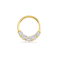Prong Set 5 Gem Seamless Ring — NorVoch