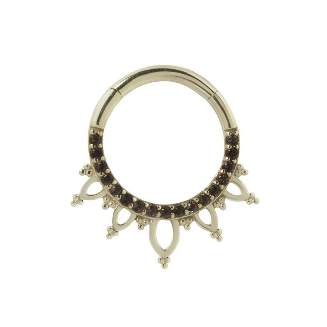 Indra Clicker with Smoky Quartz — Buddha