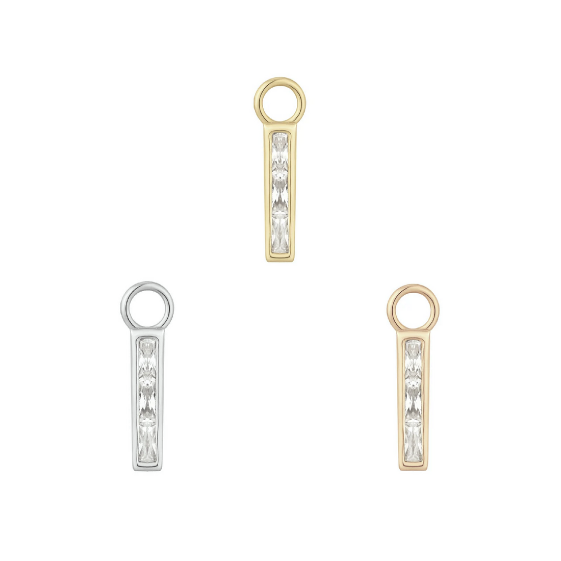 Invitation Charm with CZ — Buddha