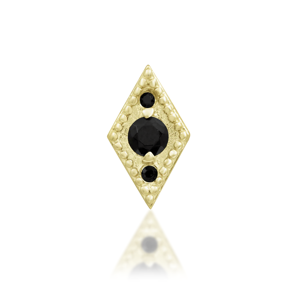 Isadora with Black CZ — Junipurr