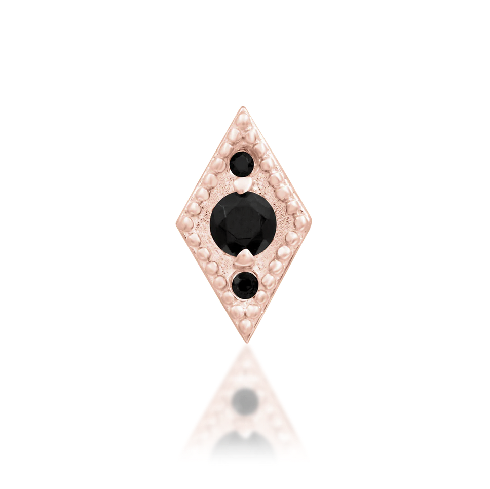 Isadora with Black CZ — Junipurr