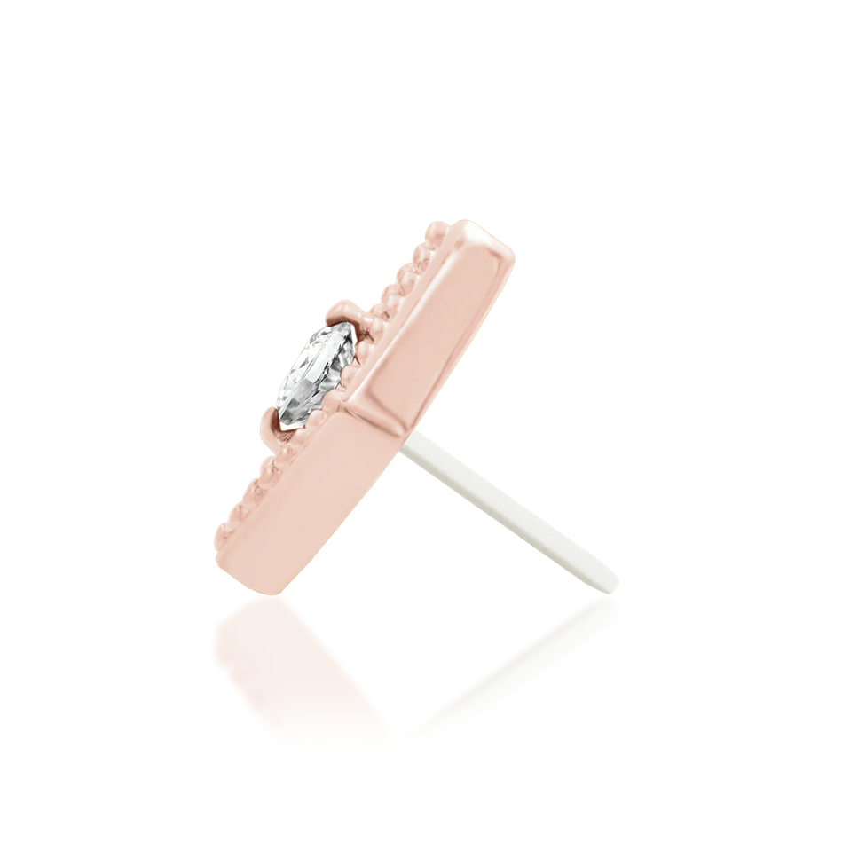 Isadora with White CZ from Junipurr Rose Gold (Vault) — Junipurr
