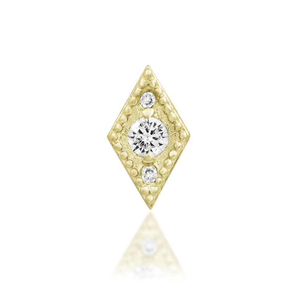 Isadora with White CZ — Junipurr