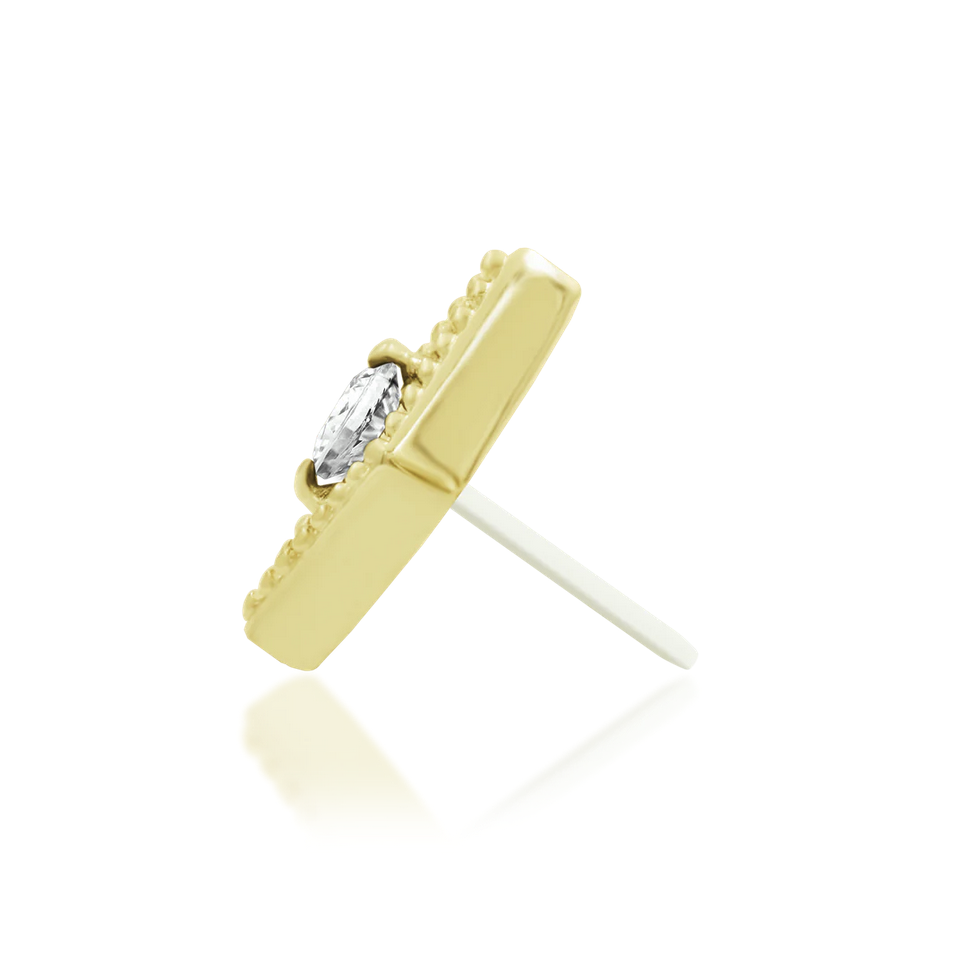 Isadora with White CZ — Junipurr