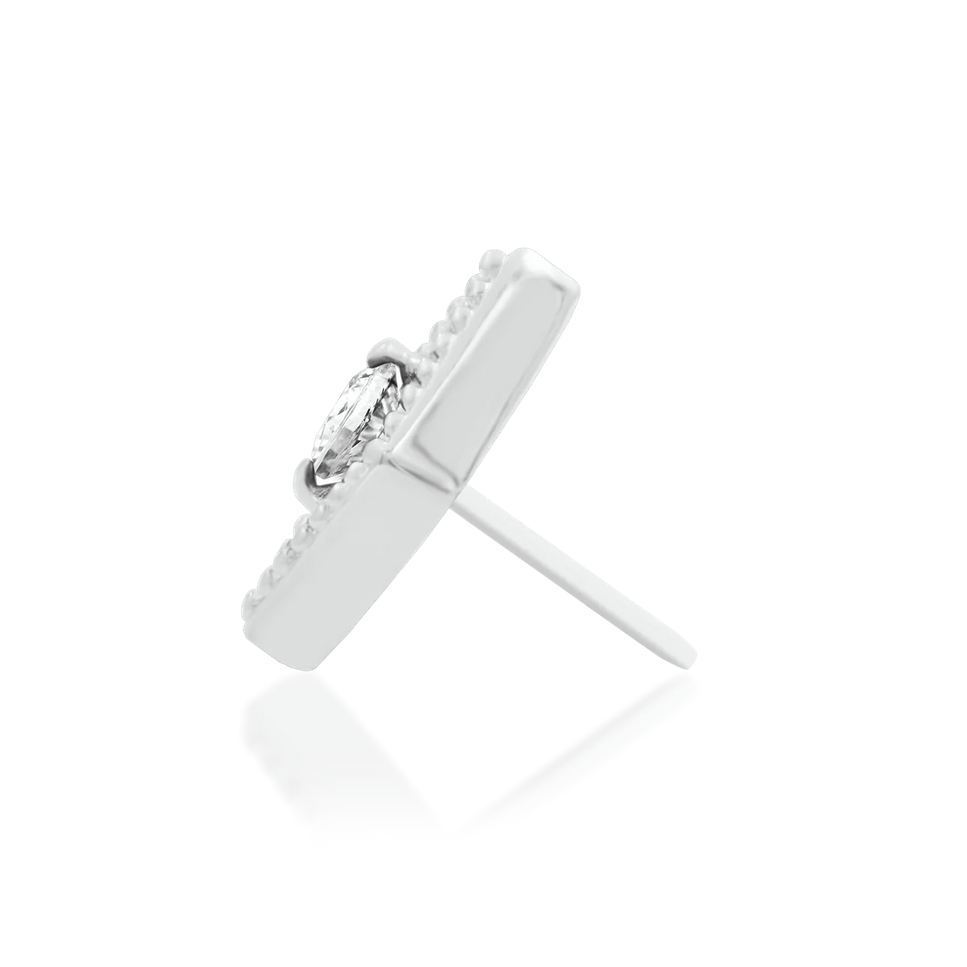 Isadora with White CZ — Junipurr