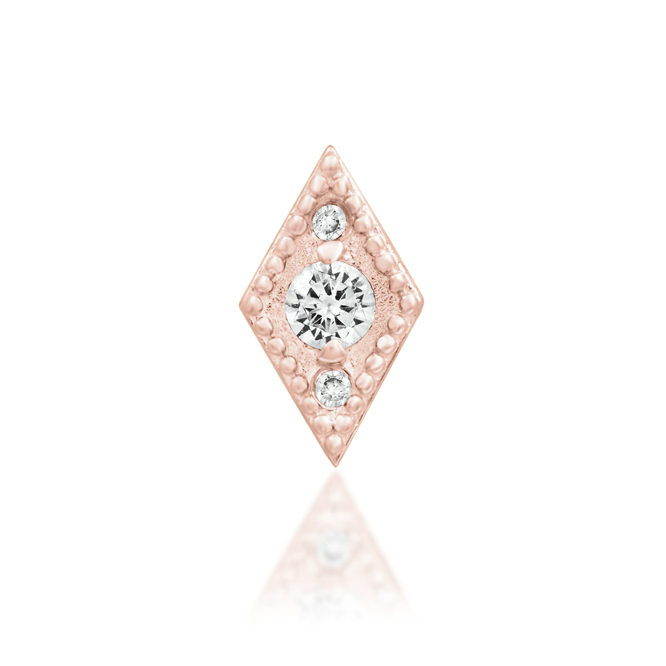 Isadora with White CZ from Junipurr Rose Gold (Vault) — Junipurr