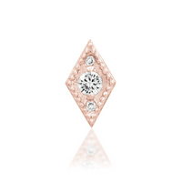 Isadora with White CZ from Junipurr Rose Gold (Vault) — Junipurr