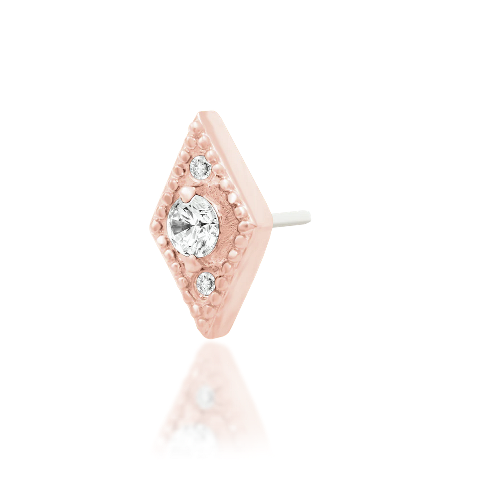 Isadora with White CZ from Junipurr Rose Gold (Vault)