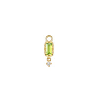 Jessie with Fluted Edge Baguette Charm Faceted Gemstone from Modern Mood