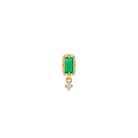 Jessie with Fluted Edge Baguette - Faceted Gemstone