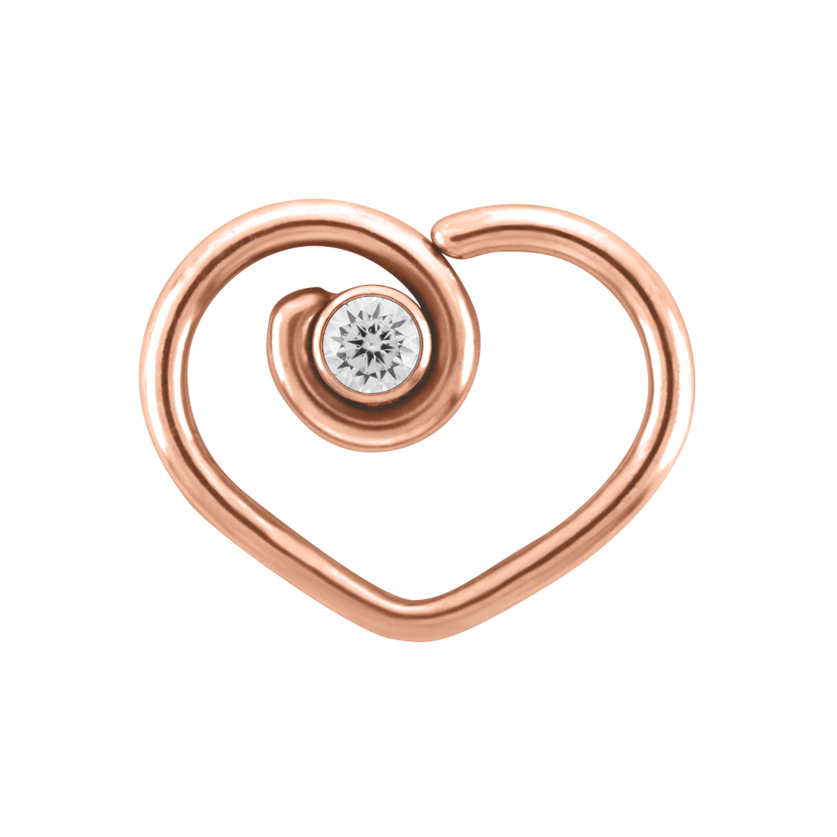 Gold Divine™ Heart With Gemstone