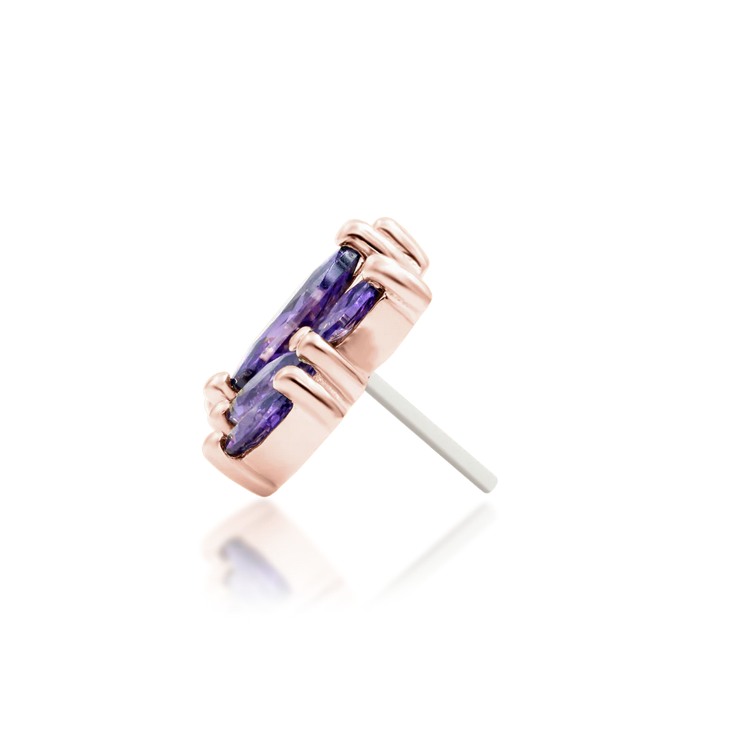 Kehlani Amethyst from Junipurr White and Rose Gold (Vault) — Junipurr