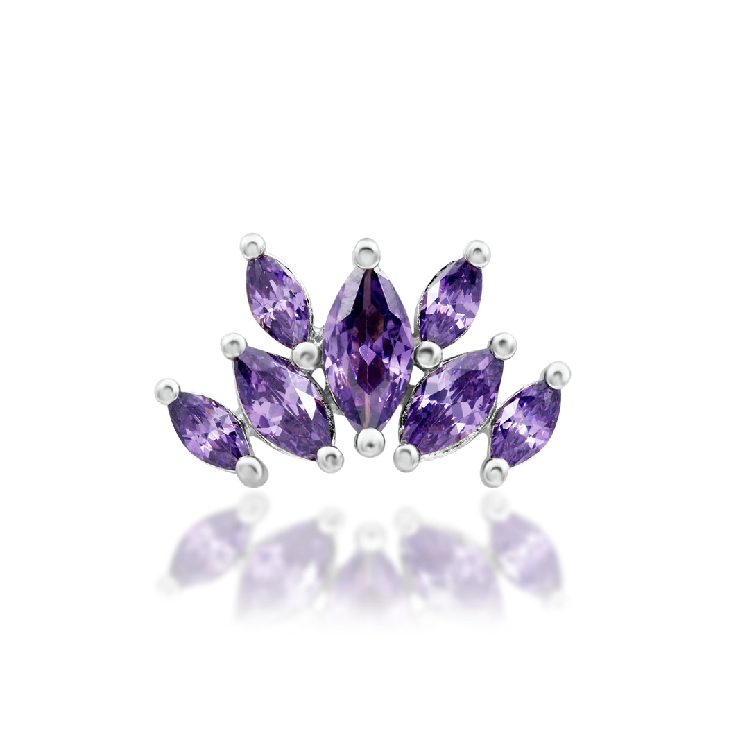Kehlani Amethyst from Junipurr White and Rose Gold (Vault) — Junipurr