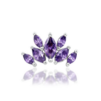 Kehlani Amethyst from Junipurr White and Rose Gold (Vault) — Junipurr