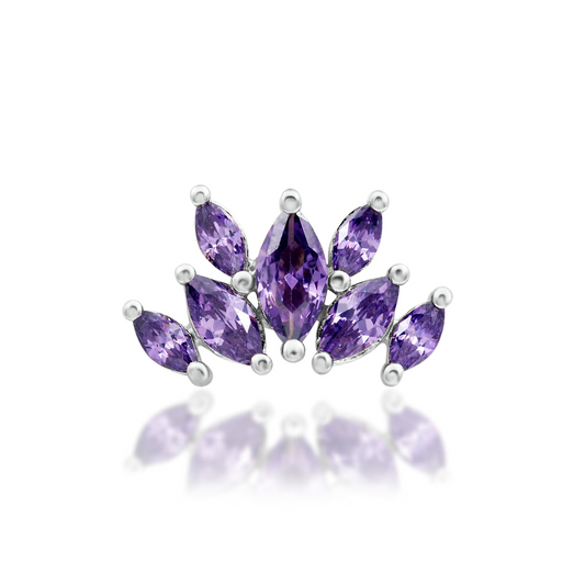 Kehlani Amethyst from Junipurr White and Rose Gold (Vault)