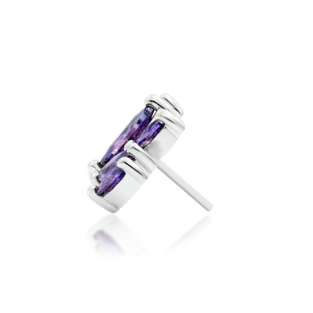 Kehlani Amethyst from Junipurr White and Rose Gold (Vault) — Junipurr