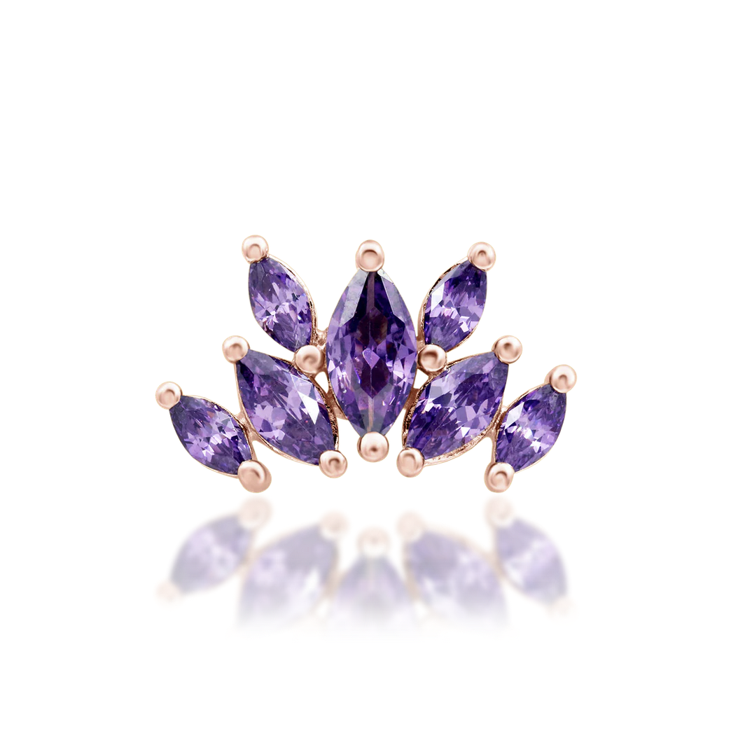 Kehlani Amethyst from Junipurr White and Rose Gold (Vault) — Junipurr