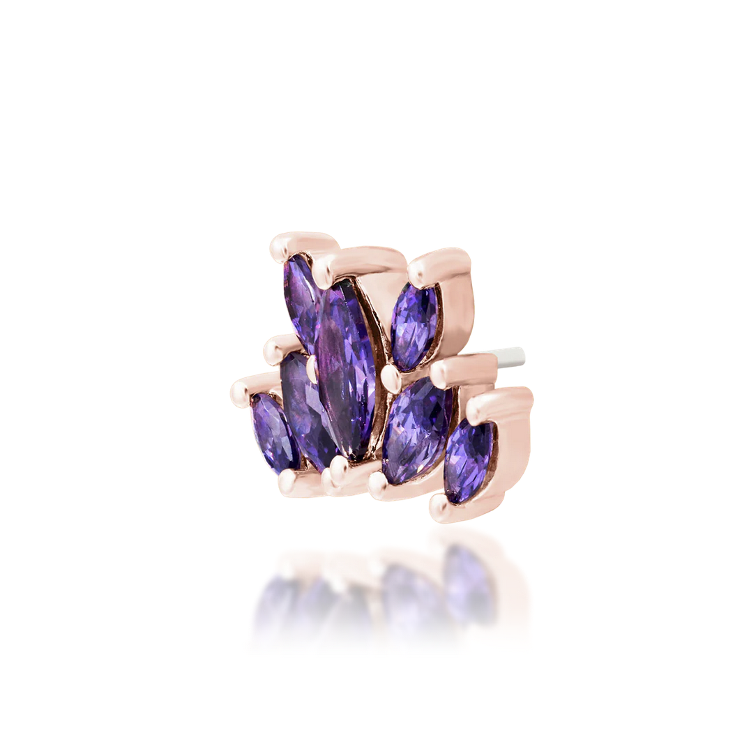 Kehlani Amethyst from Junipurr White and Rose Gold (Vault) — Junipurr