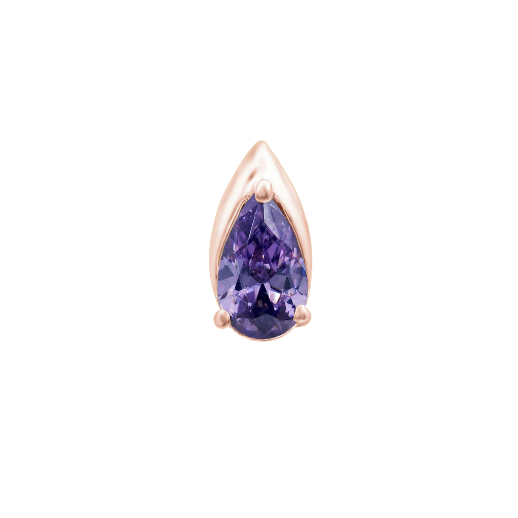 Kya Amethyst from Junipurr White and Rose Gold (Vault)