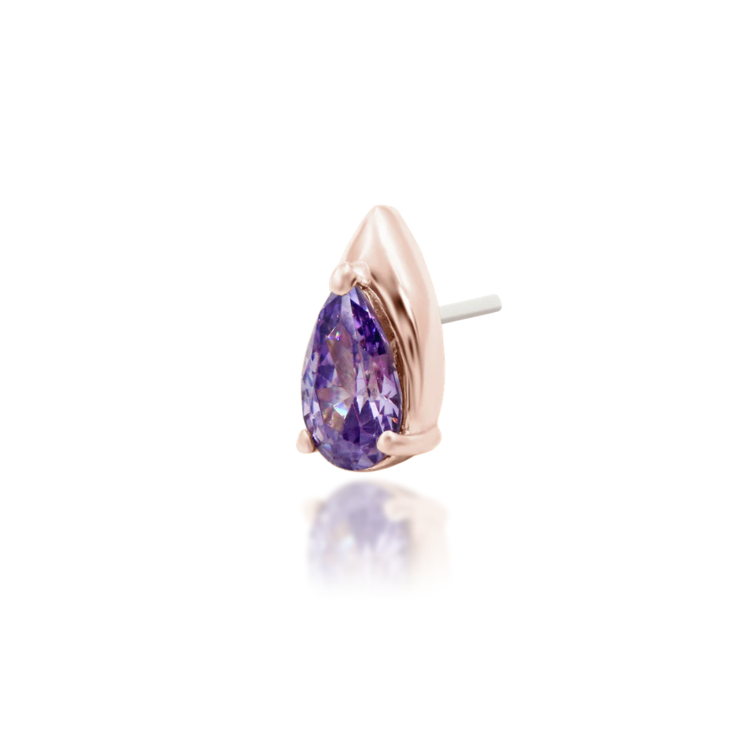 Kya Amethyst from Junipurr White and Rose Gold (Vault)