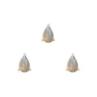 Prong Pear with Labradorite — Buddha