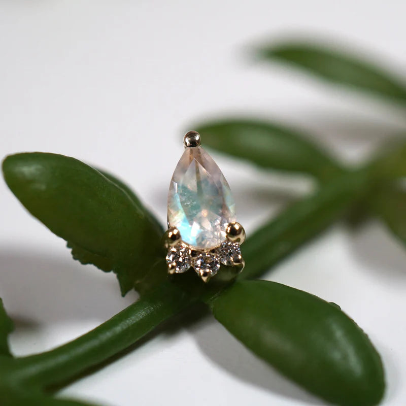 Leia - Pear Faceted Gemstone — Modern Mood