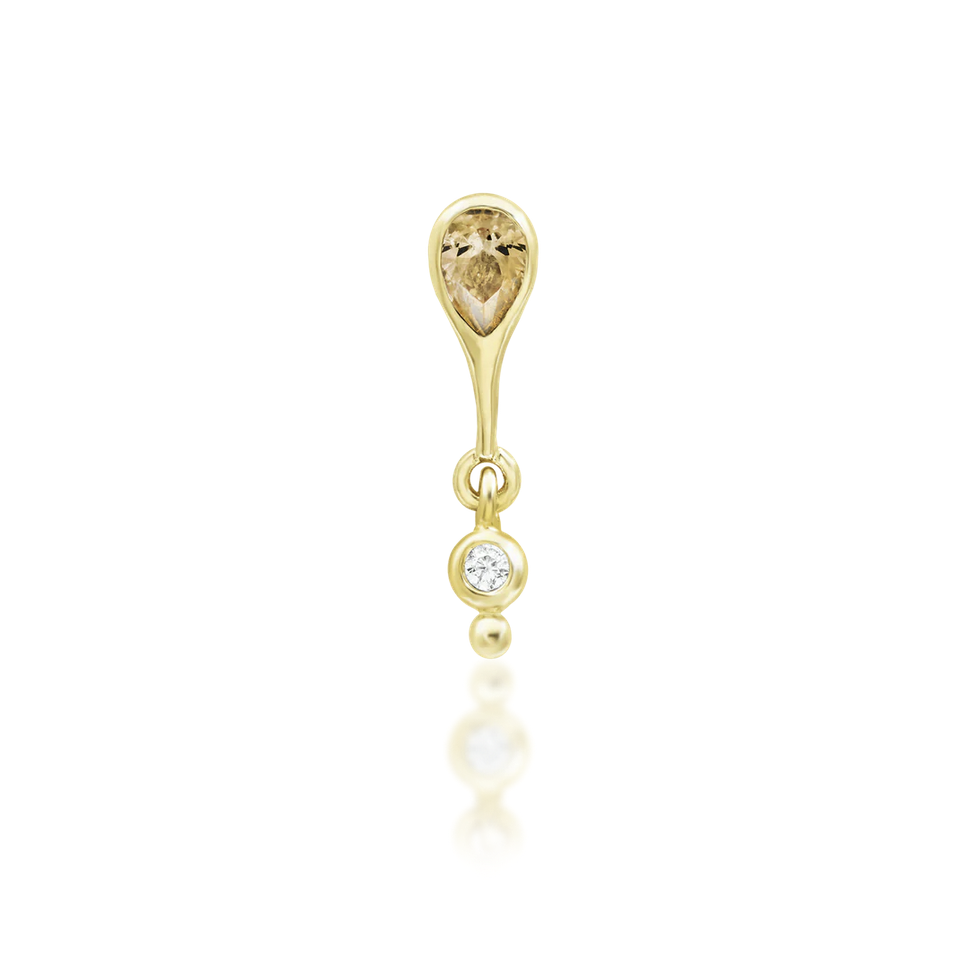 Leilani with Champagne CZ — Junipurr